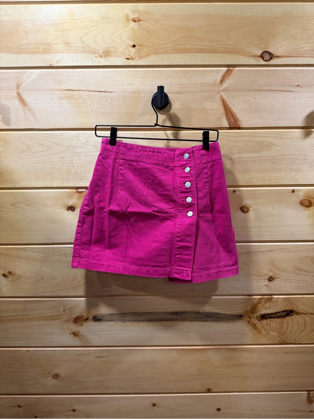 BONGO - Vintage Hot Pink Button-Front Mini Skirt - Size 11